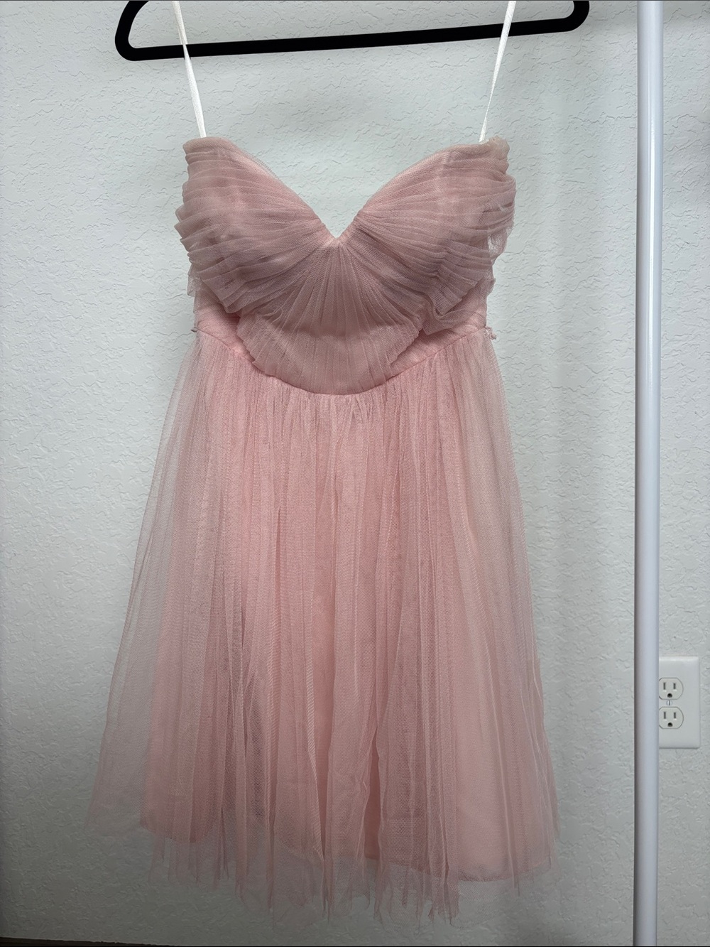 Jenny Yoo Blush Pink Tulle mini Dress